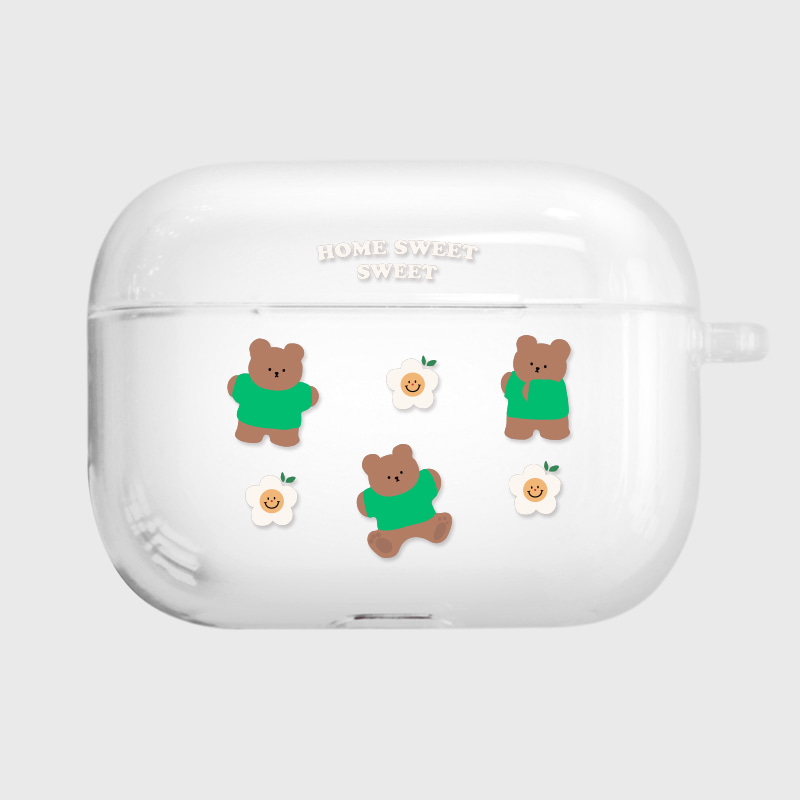 [CLEAR AIRPODS PRO] 496 스윗카모베어