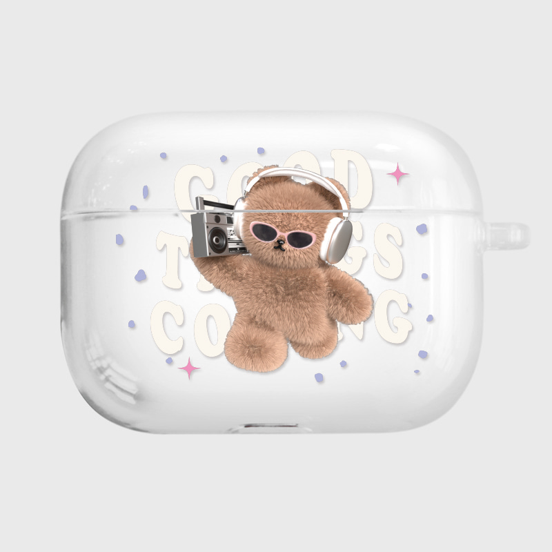 [CLEAR AIRPODS PRO] 608 뮤직코코(퍼플)